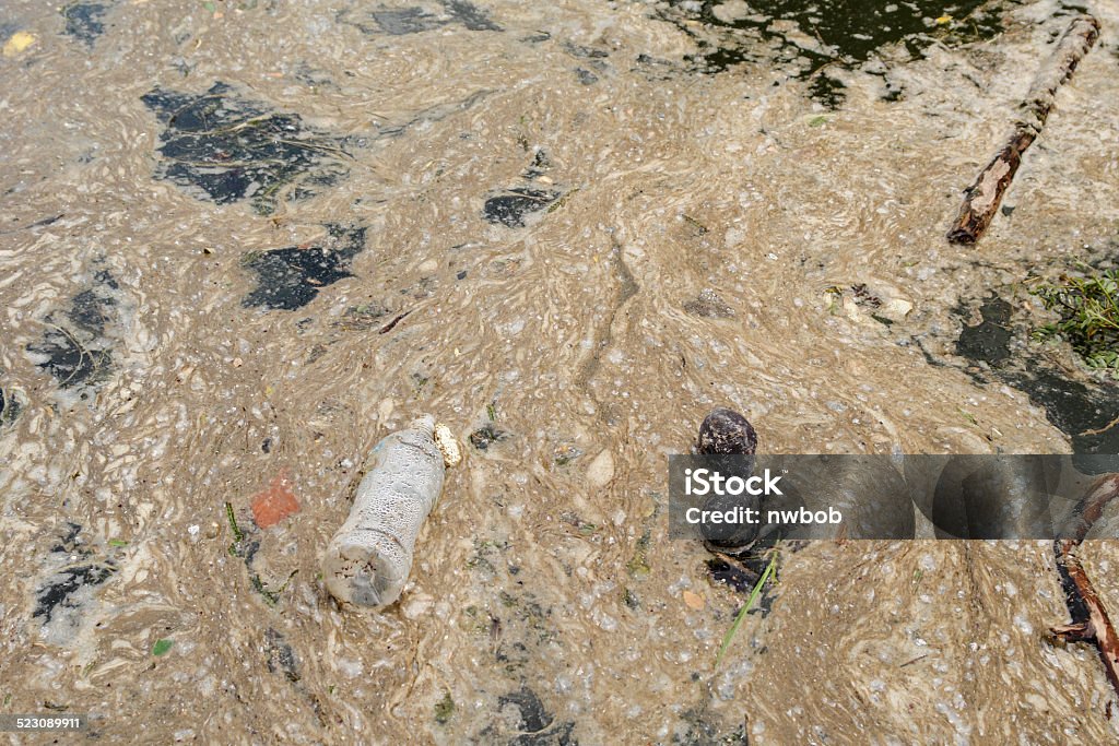 River Water Polution Accidents and Disasters Stock Photo