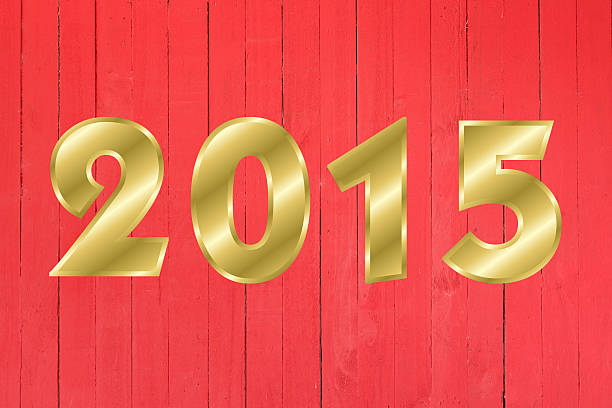 istock 2015 Happy New Year Greeting Card. Wood Background. 523093131