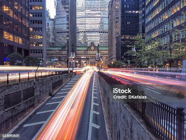 Long Exposure On Park Avenue Stock Photo - Download Image Now - Park Avenue, New York City, Long Exposure