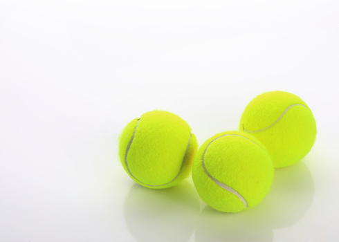 tennis ball isolated on white background