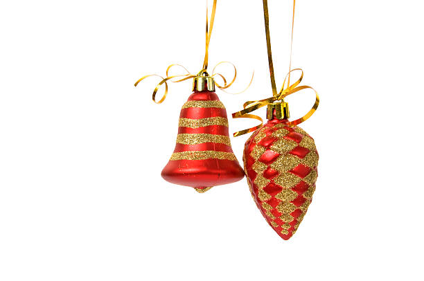 istock Christmas decorative ball over white 523109501