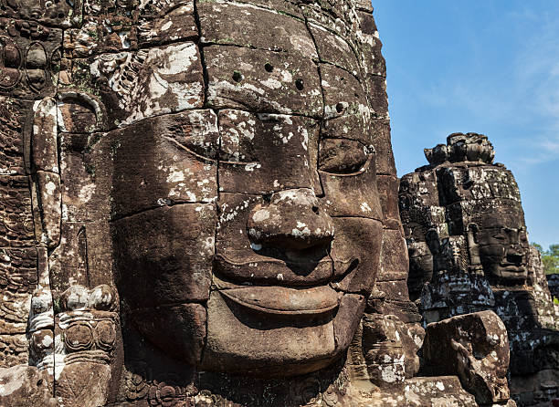 istock Faces of Bayon temple, Angkor, Cambodia 523112489