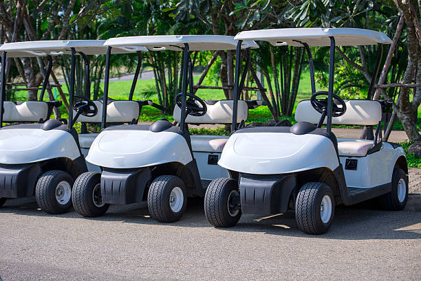 istock Golf Cart all in a Row 523116349