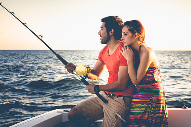 istock Young Hispanic Couple Fishing 523134705