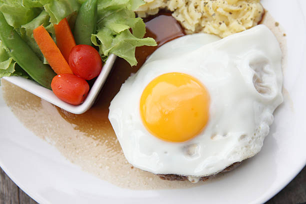 hamburg, japoński hamburger - salisbury steak zdjęcia i obrazy z banku zdjęć