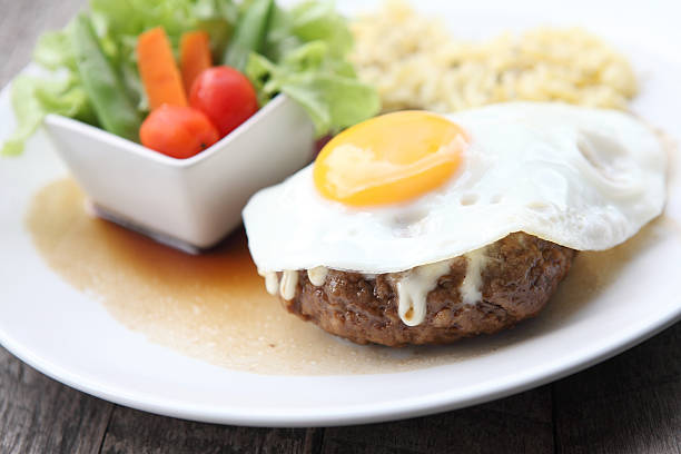 hamburg, japoński hamburger - salisbury steak zdjęcia i obrazy z banku zdjęć