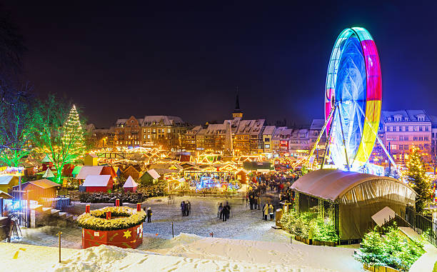 istock Christmas Market Erfurt at night 523137773