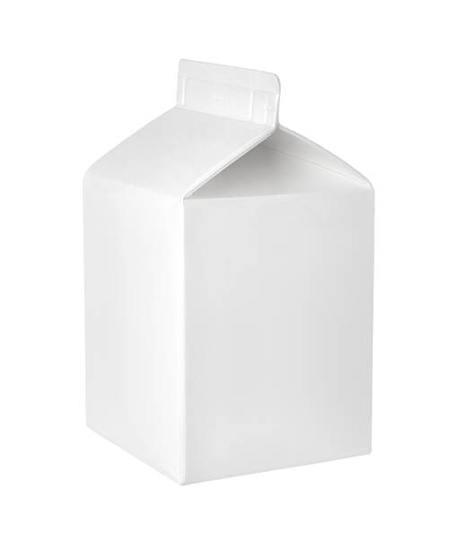 istock Empty packet of milk or juice on a white background 523138845
