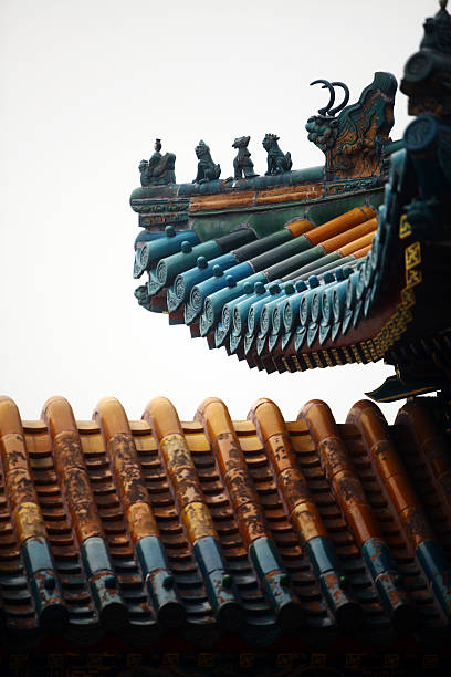 istock Chinese roof tops 523145703