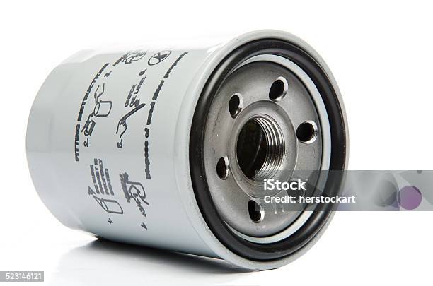 Engine Oil Filter Stock Photo - Download Image Now - Cut Out, Oil Filter, Bottle