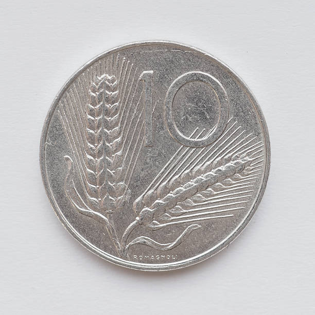 istock Italian lira coin 523146463
