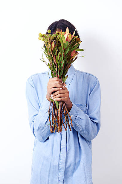 istock Hiding behind a different kind of beauty 523147105