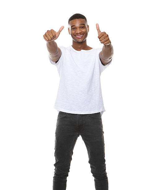 istock Cool guy smiling with thumbs up sign 523147835