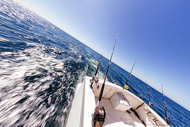 istock Fishing Reels on an Ocean Boat 523148019