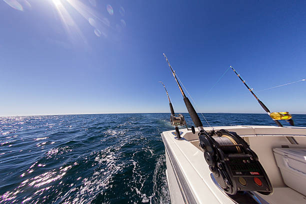 istock Fishing Reels on an Ocean Boat 523148023
