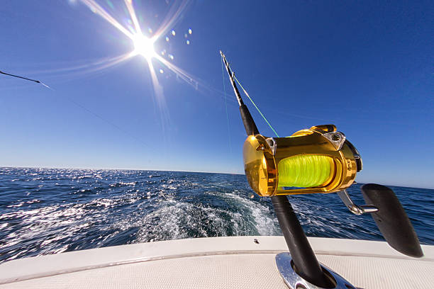 istock Fishing Reels on an Ocean Boat 523148069