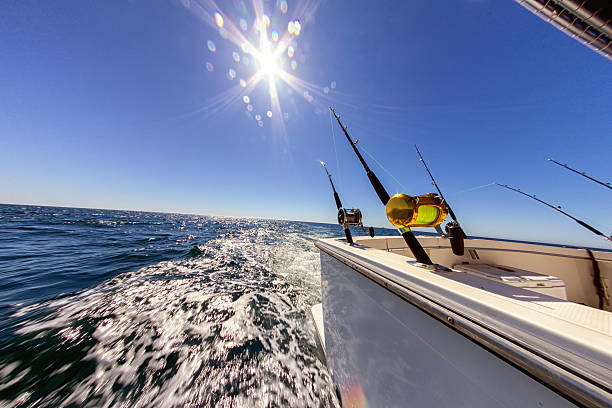 istock Fishing Reels on an Ocean Boat 523148071