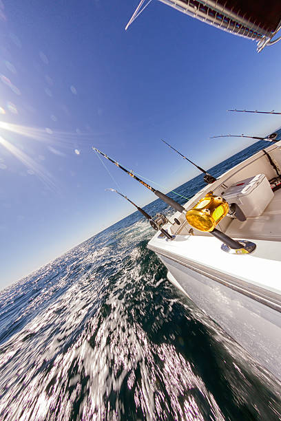 istock Fishing Reels on an Ocean Boat 523148085
