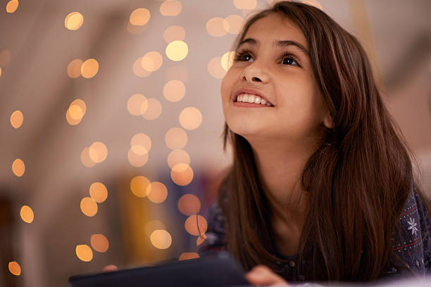 pani każdego dnia należy uczyć się czegoś nowego - bed child smiling people zdjęcia i obrazy z banku zdjęć