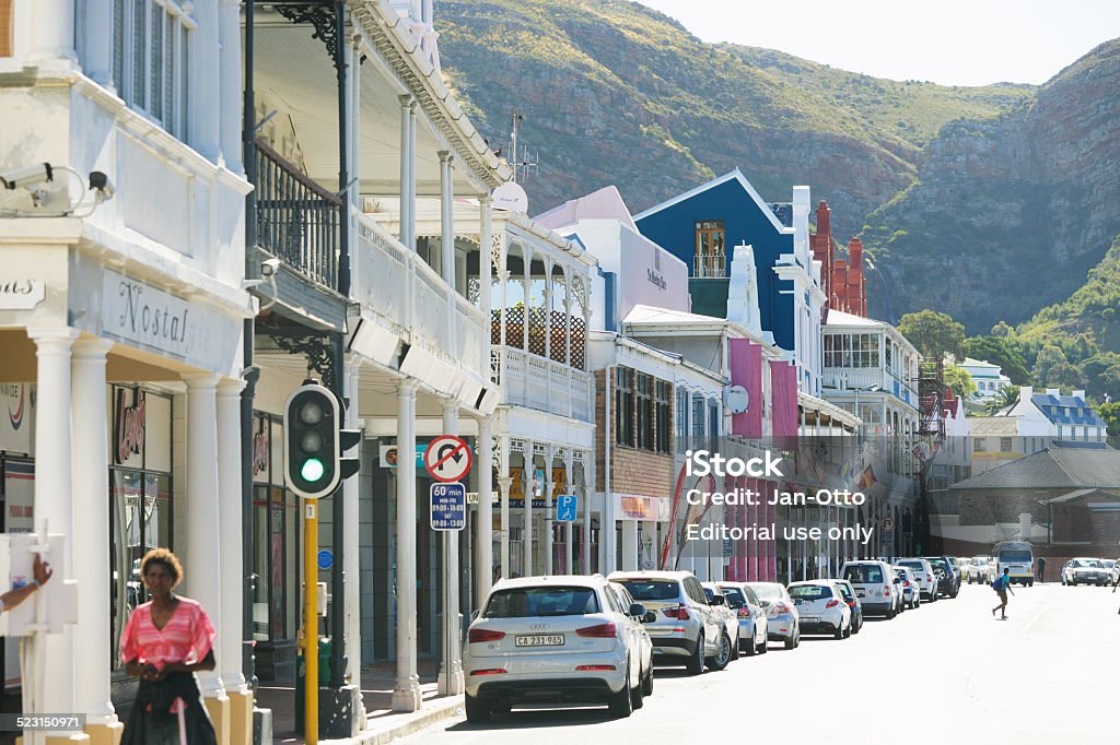 Main street in der Simon's town, Südafrika - Lizenzfrei Afrika Stock-Foto