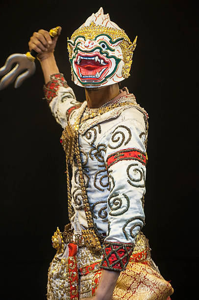 istock Thai Culture Dancing art in masked Khon that high class 523155338