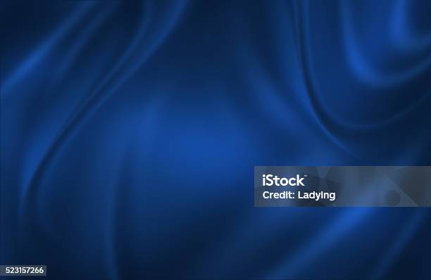 Blue Satin Cloth Background Stock Photo - Download Image Now - Blue, Backgrounds, Textile