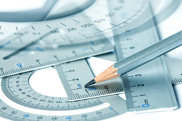 istock selective focus of pencil with precision measurement tool 523158716