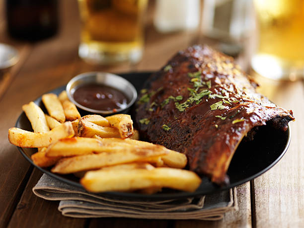 istock baby back barbecued ribs plate 523160978