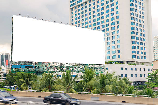 istock Blank billboard or road sign ready for new advertisement 523161012