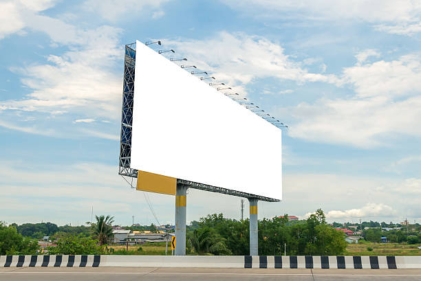 istock Blank billboard or road sign ready for new advertisement 523161116