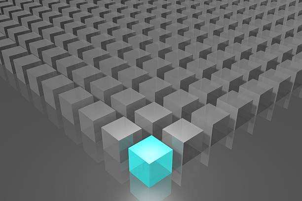 istock 3D out of the crowd concept 523161704