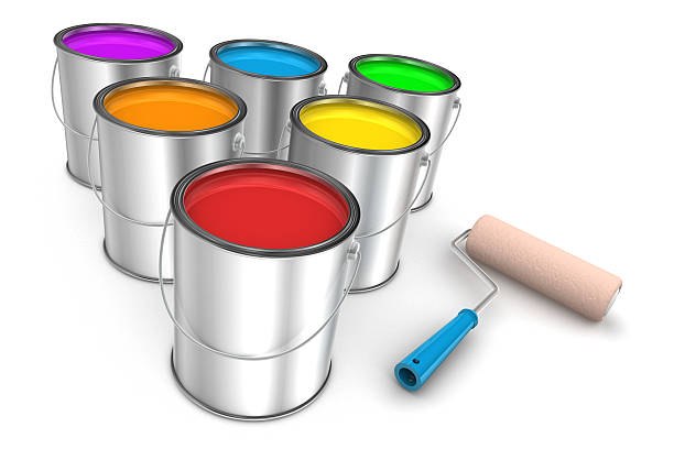 istock Set of paint and roller 523162853