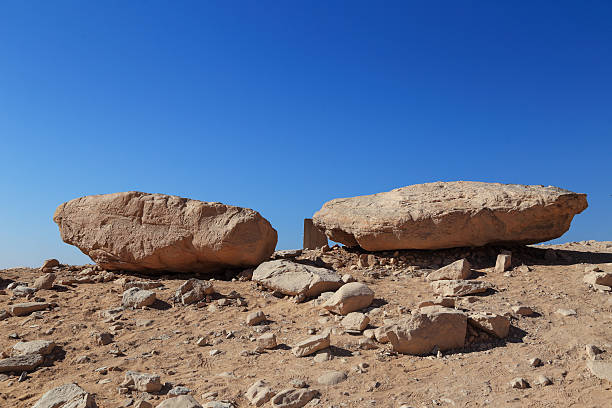 two big stones on the road