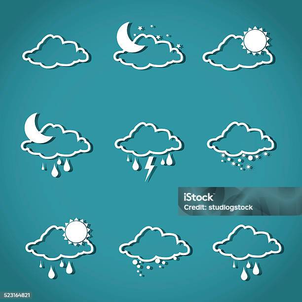 Weather Design Stock Illustration - Download Image Now - Advice, Climate, Cloud - Sky