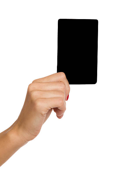 istock Woman's Hand Showing Black Card 523165084