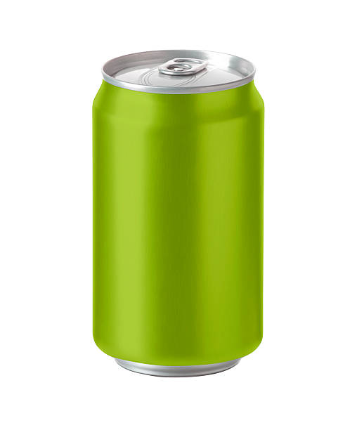 istock green aluminum can with space for design and clip path 523165344