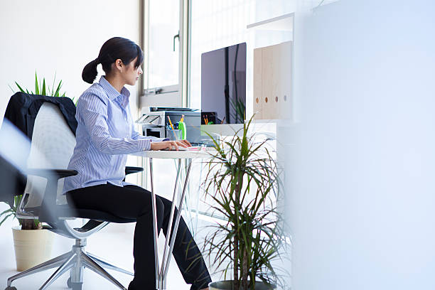 istock Businesswoman you are working on a computer 523169716