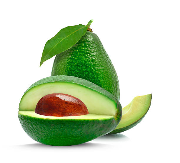 avocado - avocado cross section vegetable seed foto e immagini stock