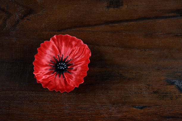 istock Lest We Forget Red Poppy Lapel Pin Badge 523180353