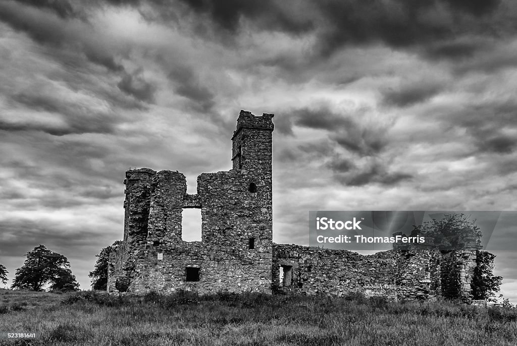 Monastery Remains, Hill of Slane Monastery Remains, Hill of Slane, Couty Meath, Ireland Slane Hill Stock Photo