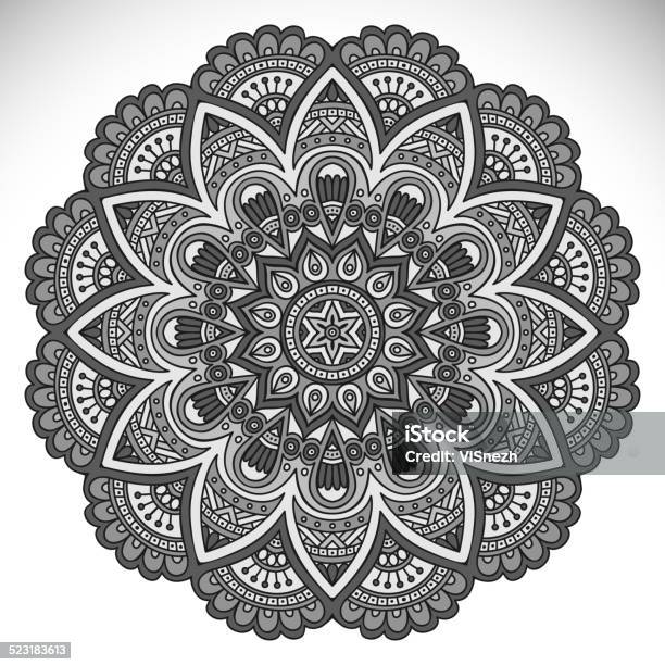 Mandala Stock Illustration - Download Image Now - Abstract, African Ethnicity, Asian Culture