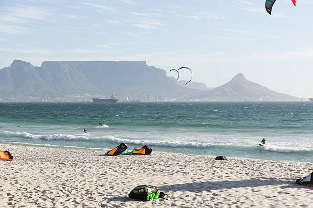 istock Kitesurfer at bloubergstrand near Cape Town 523183833