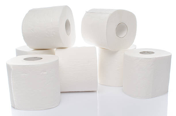 istock Rolls of toilet paper 523184261