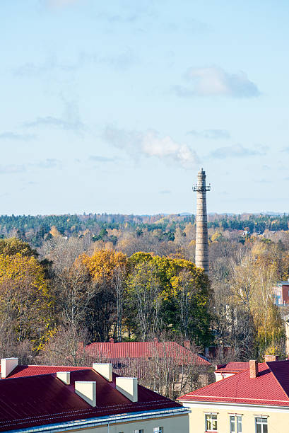 istock small town panoramic view from above in the autumn 523184685