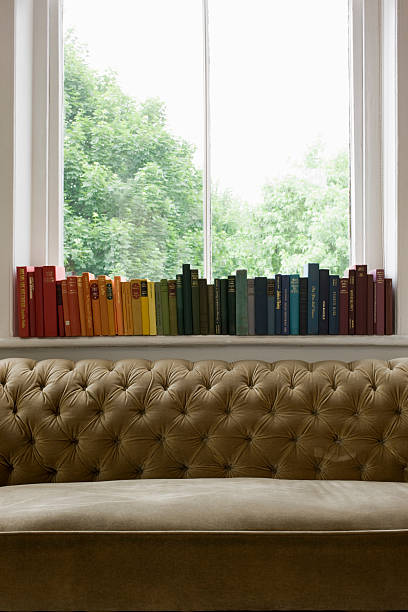 istock Row Of Books On Windowsill With Sofa In Foreground 523196951