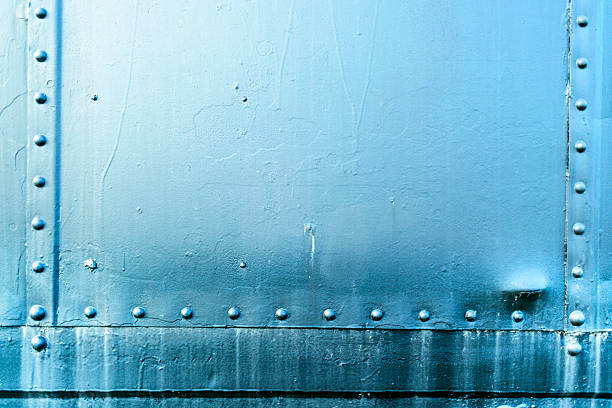 istock Steel Rivets and Seam Background 523197003
