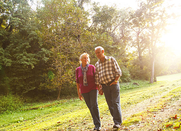 istock Seniors walking outdoors 523201835