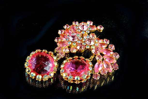 istock Antique Brooch on Black Background 523202937