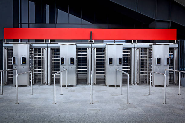 Security barrier on parking