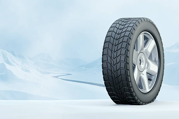 istock Winter Driving - Winter Tire 523213493